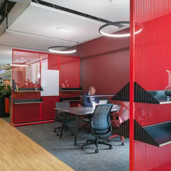 Connection Harp meeting room AstraZeneca Macclesfield case study